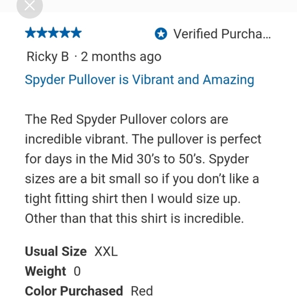 Spyder Men’s Gait Half Zip Jacket red nwt - Picture 7 of 9